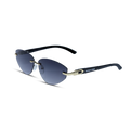 THE NOMAD SUNGLASSES- Gold Midnight Blue