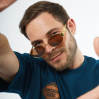 THE LUMINARY SUNGLASSES- Gold Brown