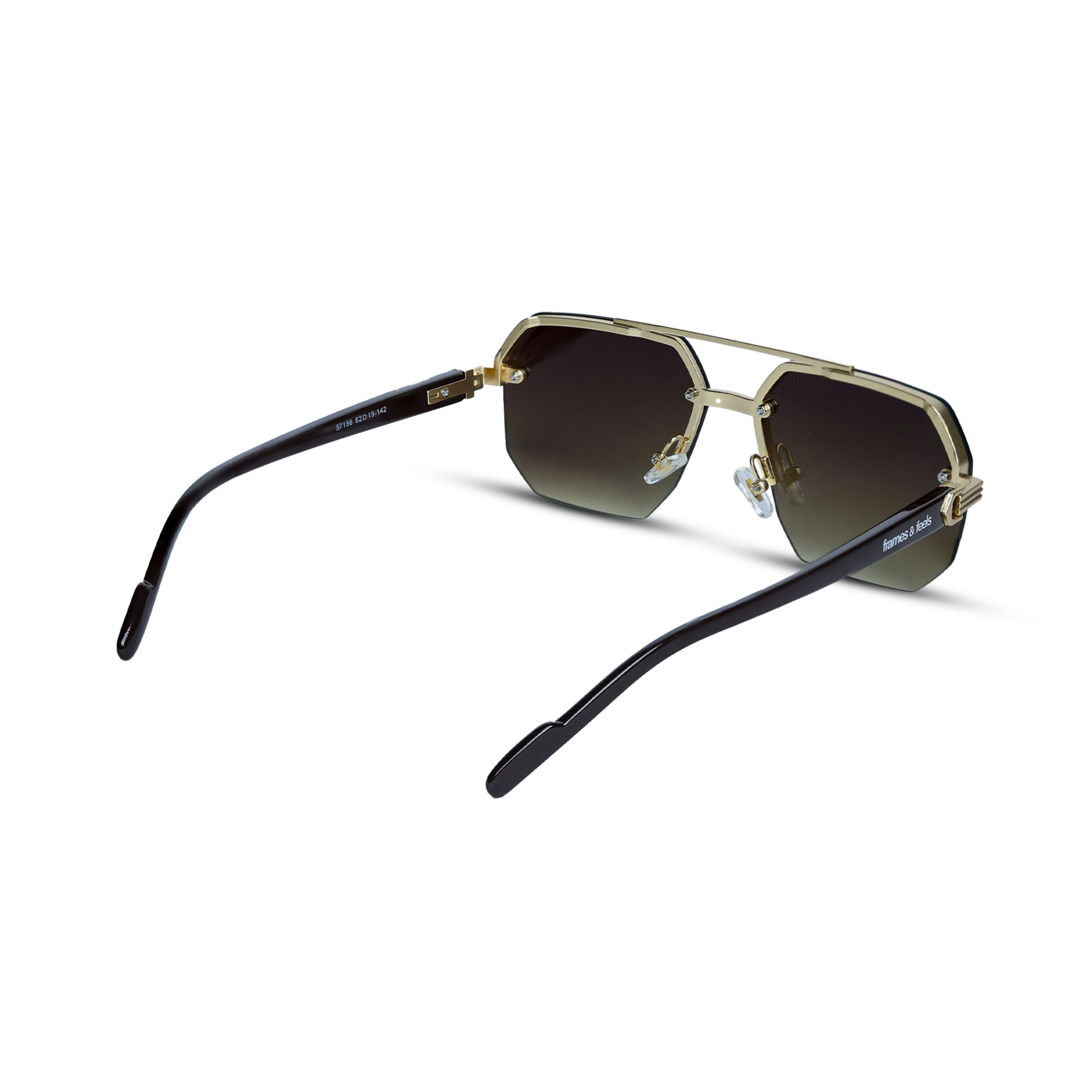 THE HEX SUNGLASSES- Gold Smoke