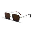 THE MONARCH SUNGLASSES- Gold Amber
