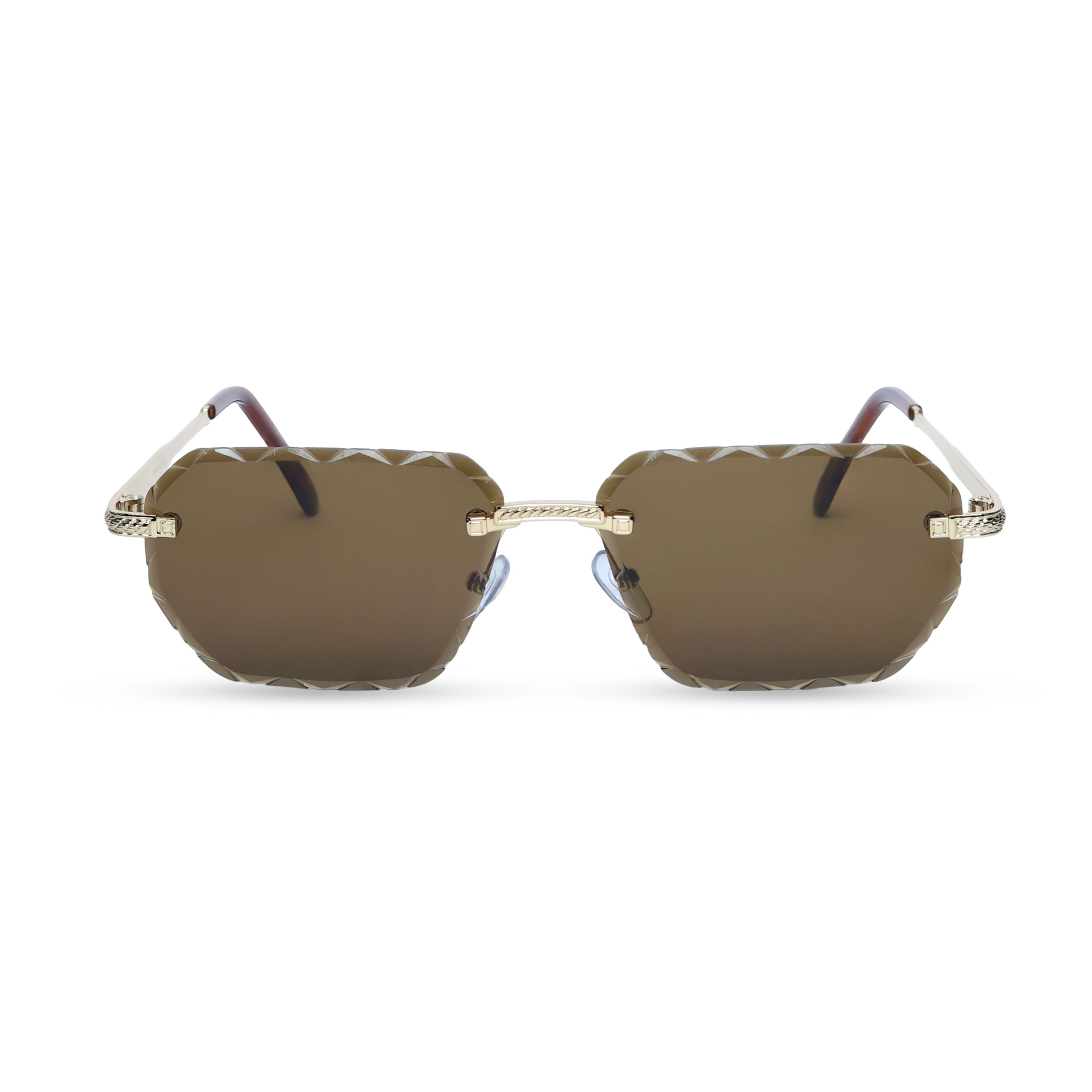 THE INNOVATOR SUNGLASSES- Gold Brown