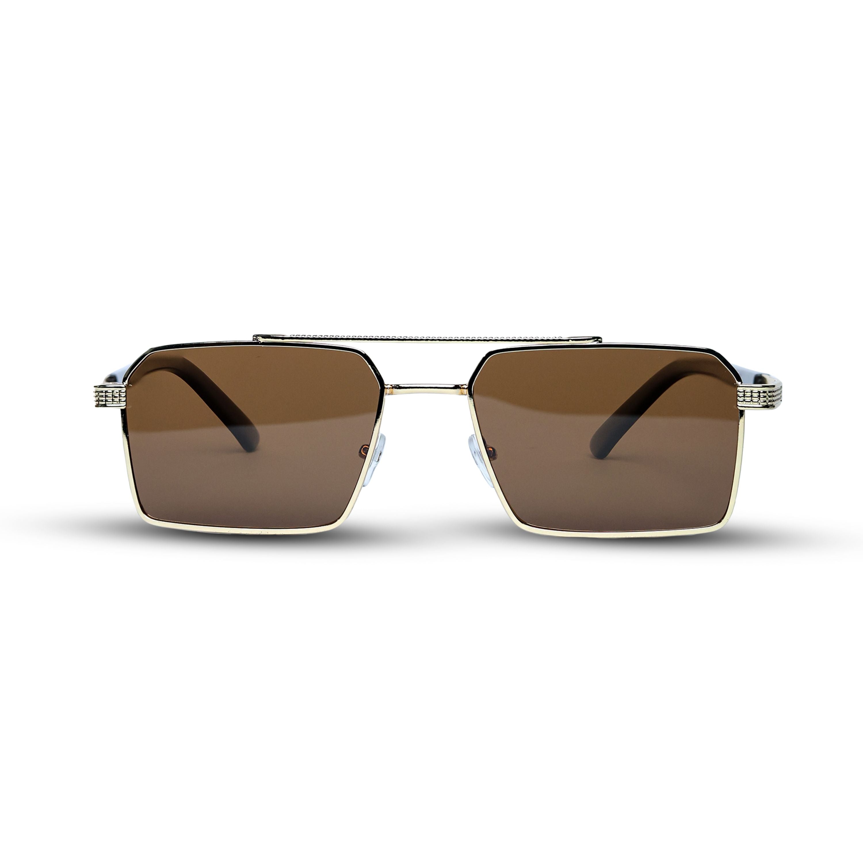 THE ARCHITECT SUNGLASSES- Gold Brown