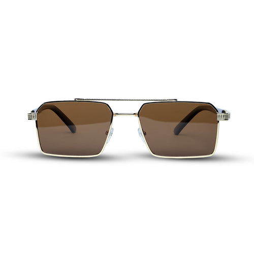 THE ARCHITECT SUNGLASSES- Gold Brown