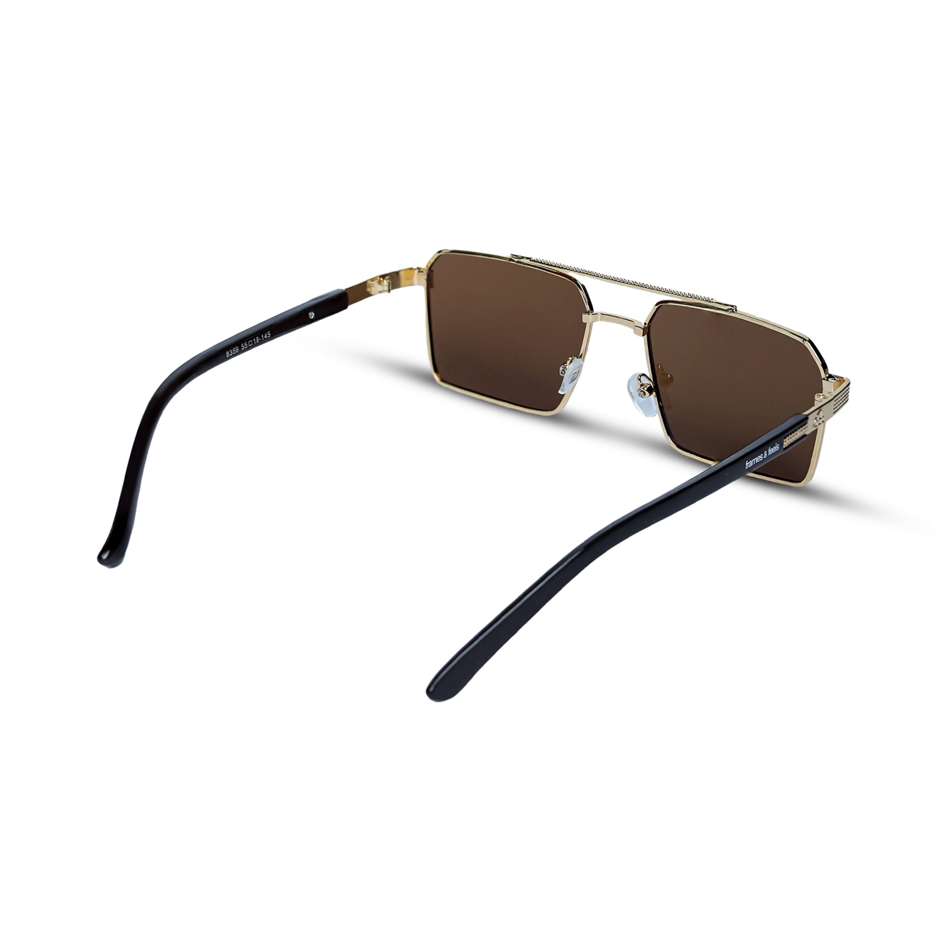 THE ARCHITECT SUNGLASSES- Gold Brown