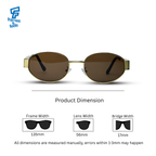 THE LUMINARY SUNGLASSES- Gold Brown