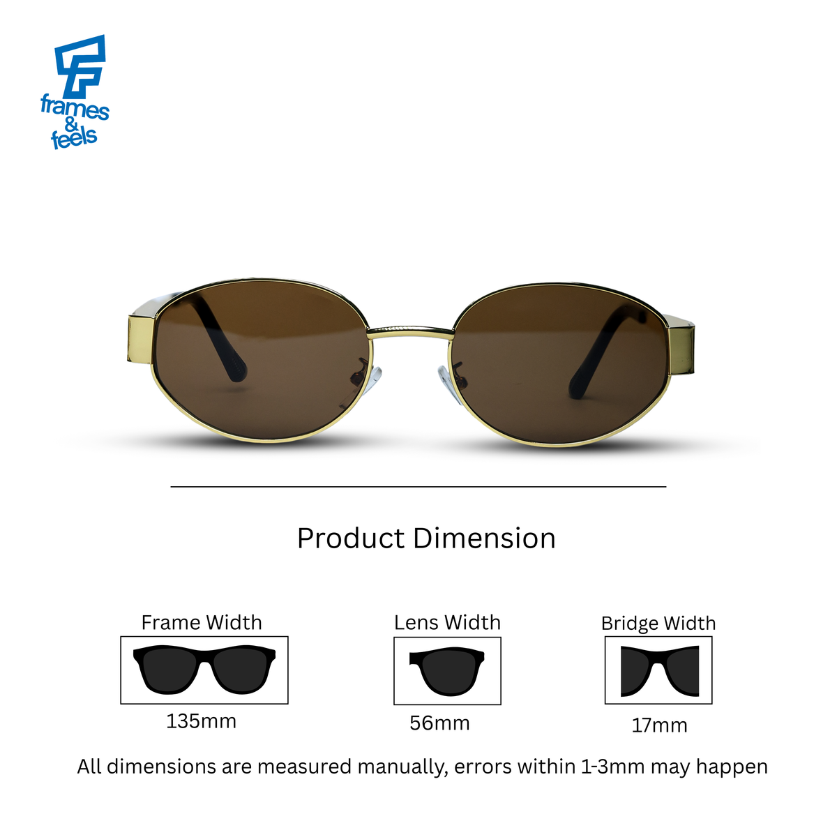 THE LUMINARY SUNGLASSES- Gold Brown