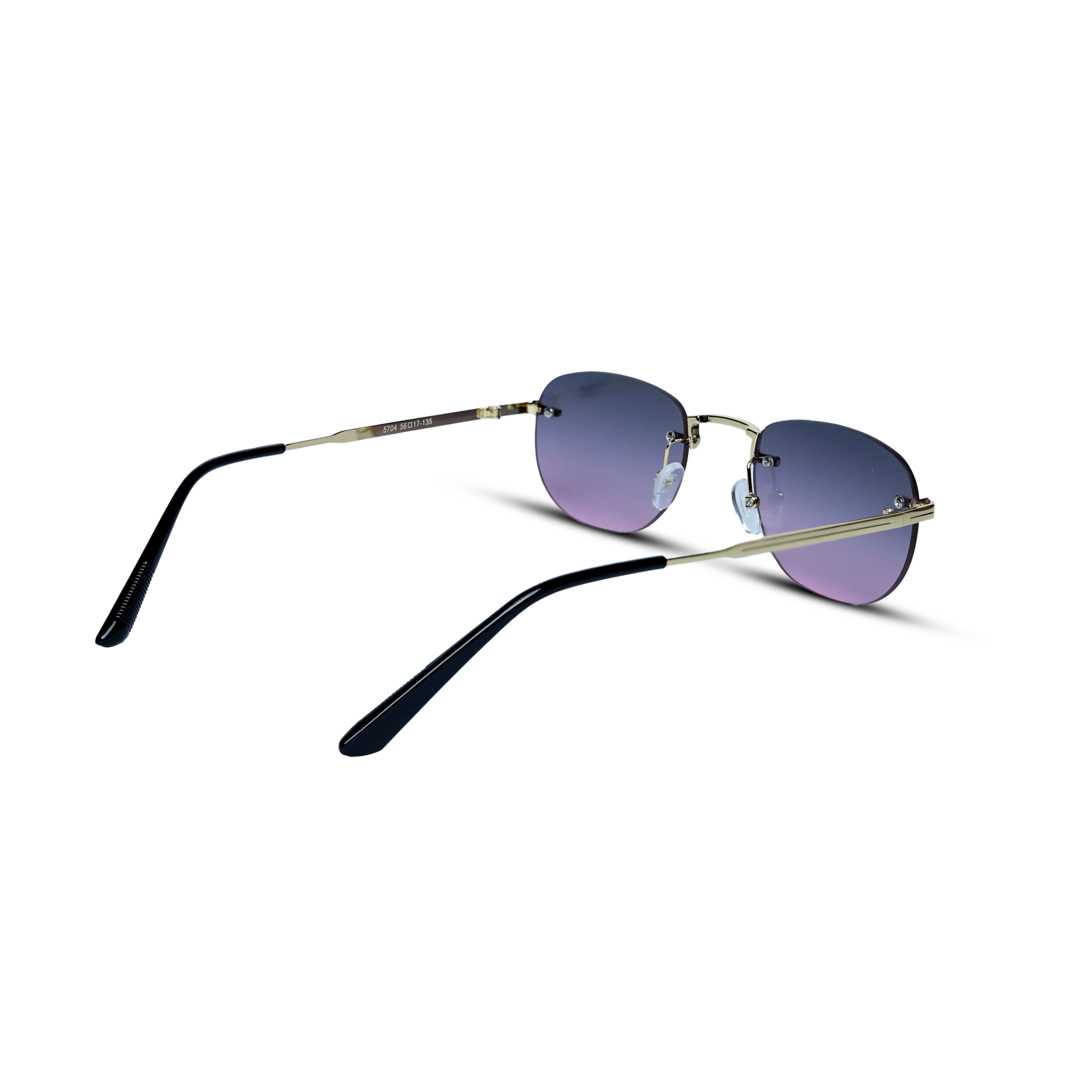 THE ELEGANT SUNGLASSES- Gold Lavender