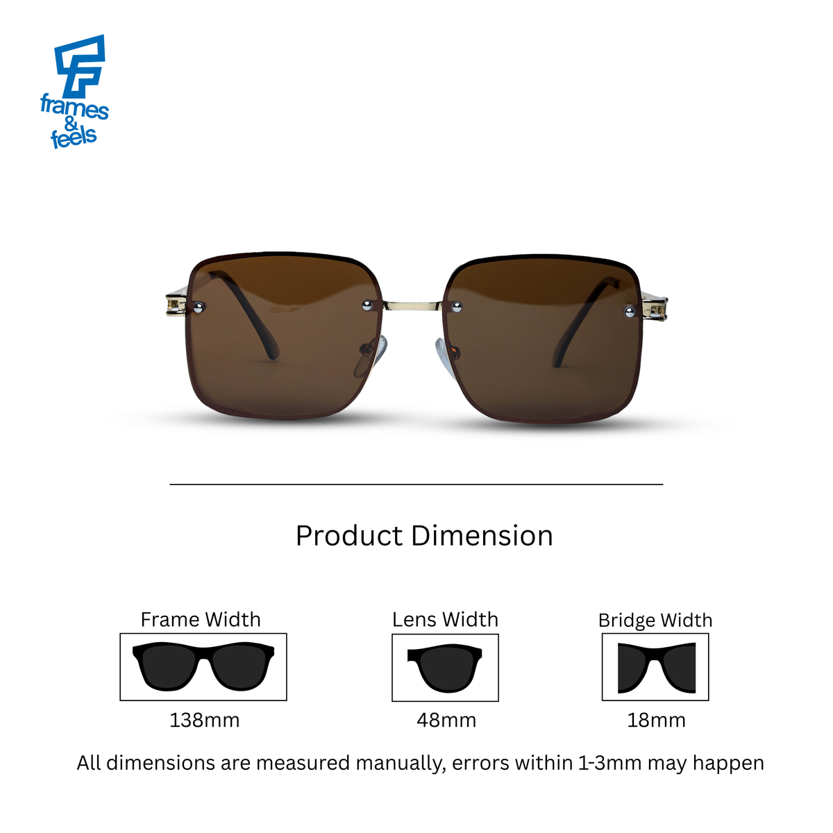 THE REGENT SUNGLASSES- Gold Brown