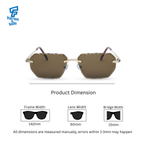 THE INNOVATOR SUNGLASSES- Gold Brown