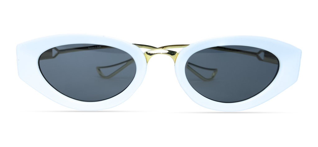 The Lunar Cat-eye Sunglasses (5728 WHITE S.SMK )
