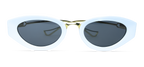 The Lunar Cat-eye Sunglasses (5728 WHITE S.SMK )