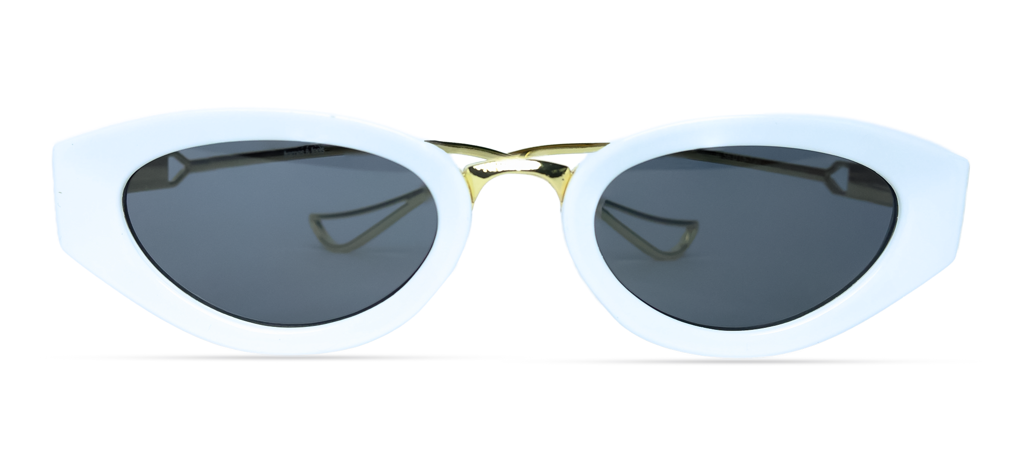 The Lunar Cat-eye Sunglasses (5728 WHITE S.SMK )