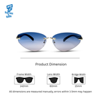 THE NOMAD SUNGLASSES- Gold Artic Blue