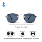 THE ELEGANT SUNGLASSES- Gold Onyx