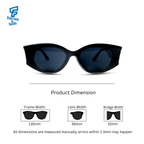 THE STATEMENT SUNGLASSES-  Crow Black