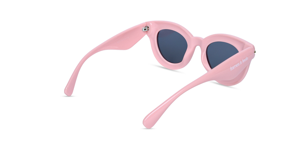 Bubblegum Pink Retro Cat-Eye Sunglasses