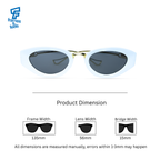 THE SOCIALITE SUNGLASSES- White Black