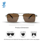THE ARCHITECT SUNGLASSES- Gold Brown