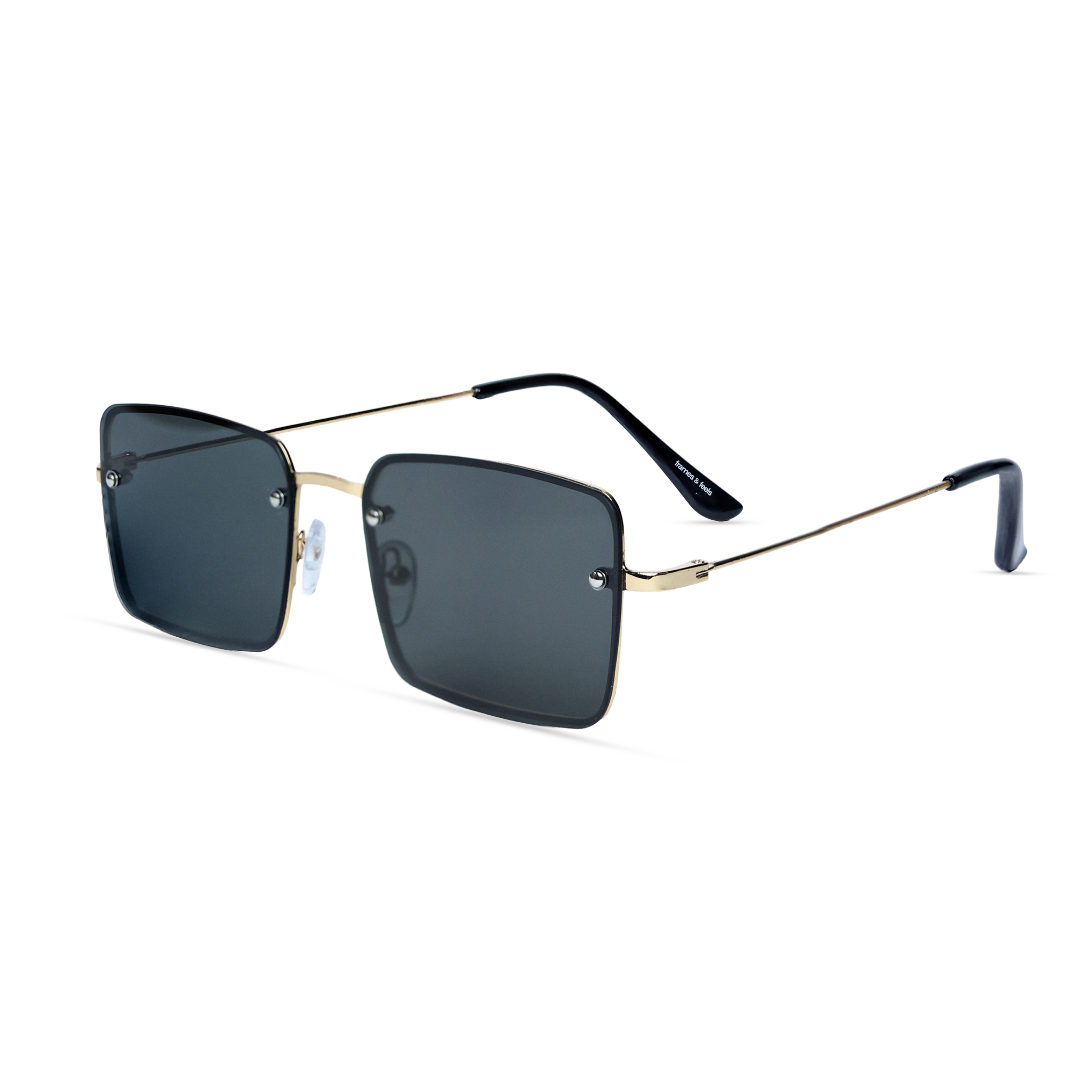 THE MONARCH SUNGLASSES- Gold Onyx