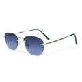 THE ELEGANT SUNGLASSES-  Gold Steel