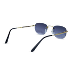 THE ELEGANT SUNGLASSES-  Gold Steel