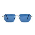 THE INNOVATOR SUNGLASSES Silver Blue
