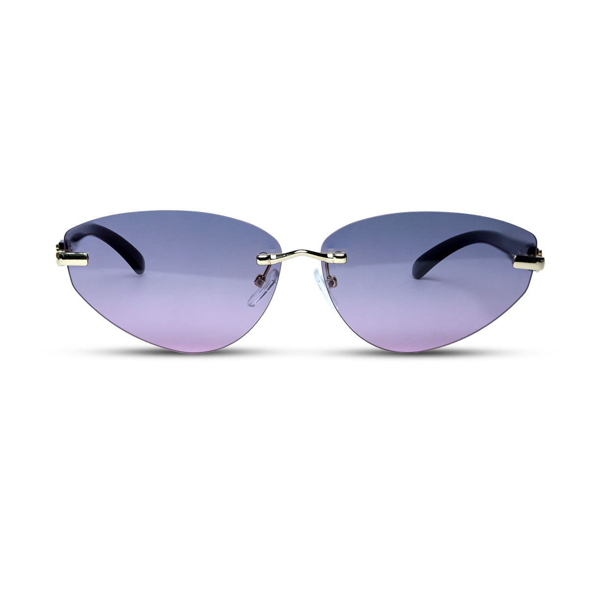 THE NOMAD SUNGLASSES- Gold Violet