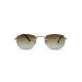 THE ELEGANT SUNGLASSES- Gold Brown