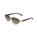 THE NOMAD SUNGLASSES- Gold Olive