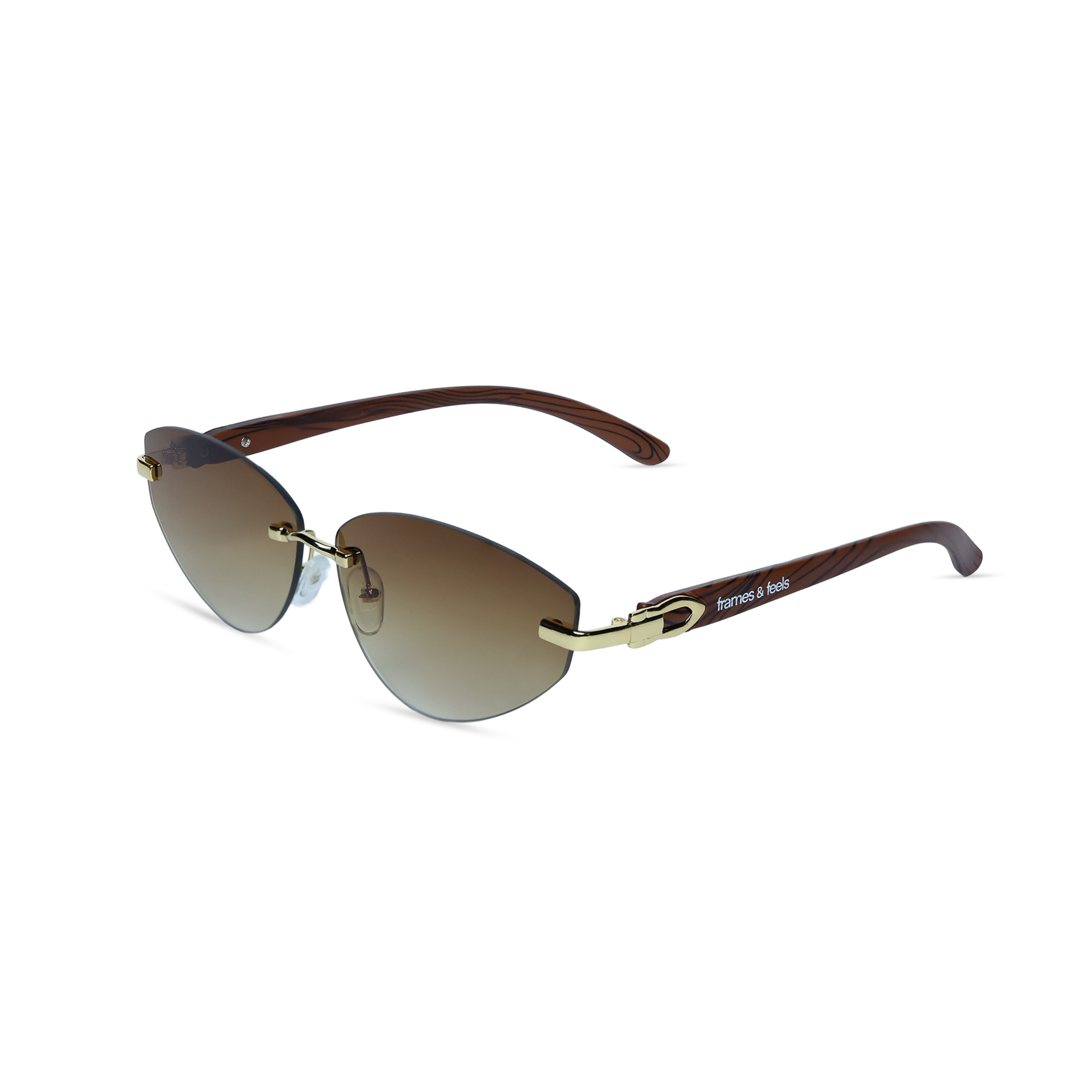 THE NOMAD SUNGLASSES- Gold Olive