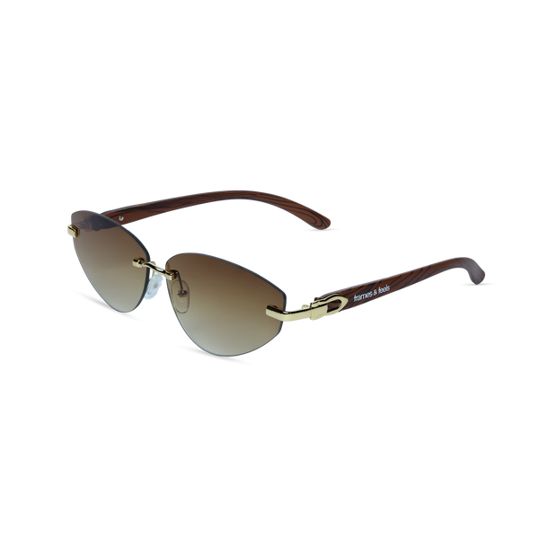 THE NOMAD SUNGLASSES- Gold Olive