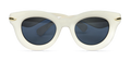 Retro Cat-Eye Cream Sunglasses
