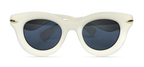Retro Cat-Eye Cream Sunglasses