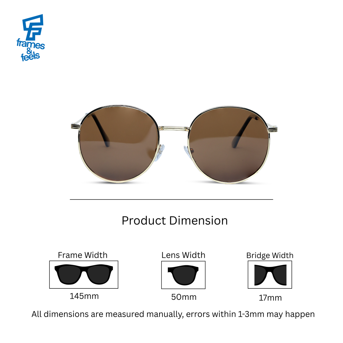 THE POET SUNGLASSES- Gold Brown