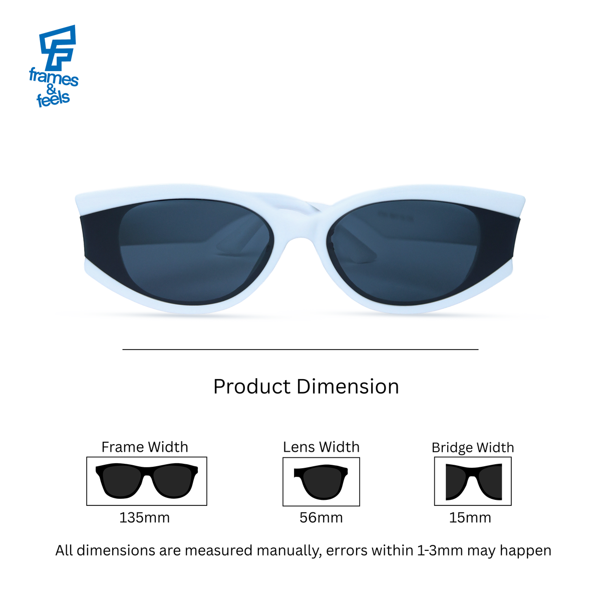 THE STATEMENT SUNGLASSES- Swan Black