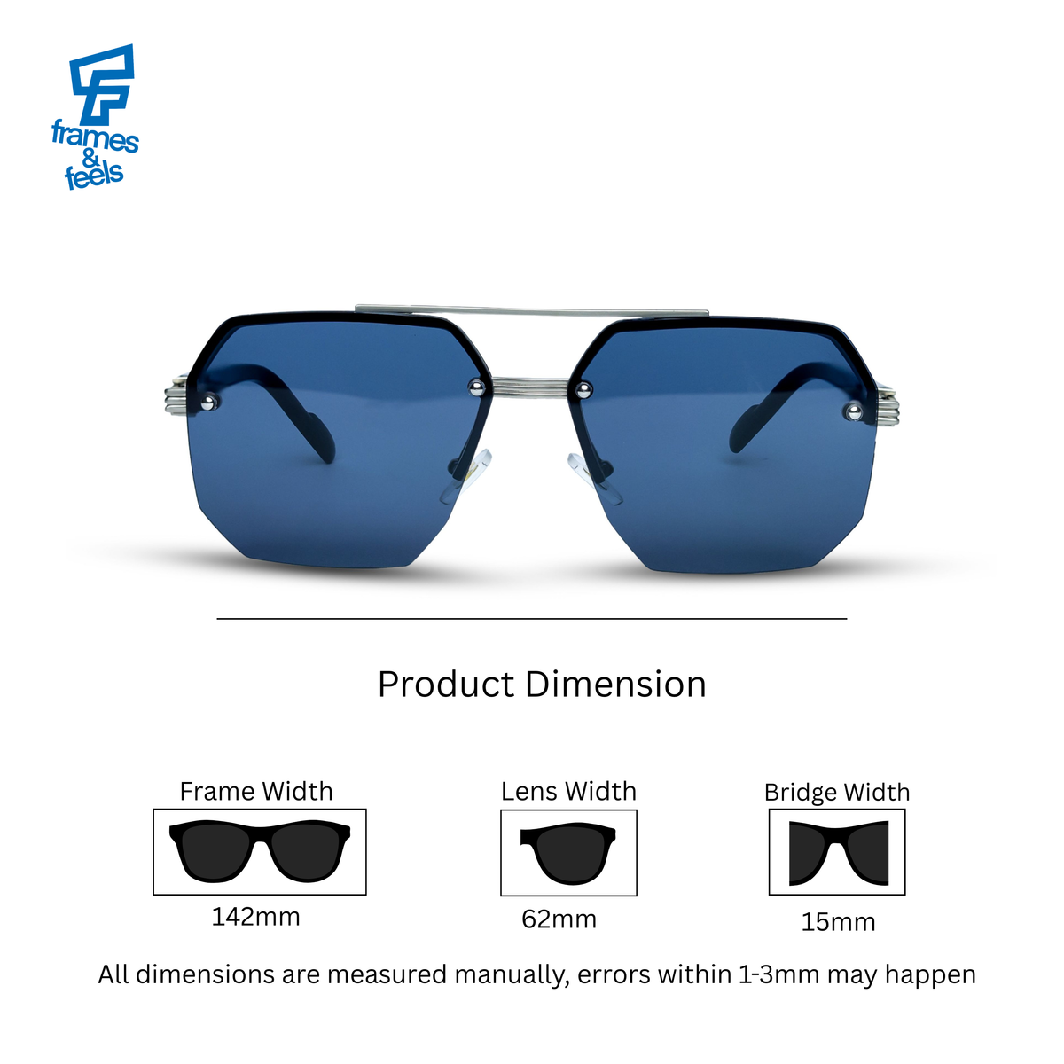 THE HEX SUNGLASSES- Midnight blue