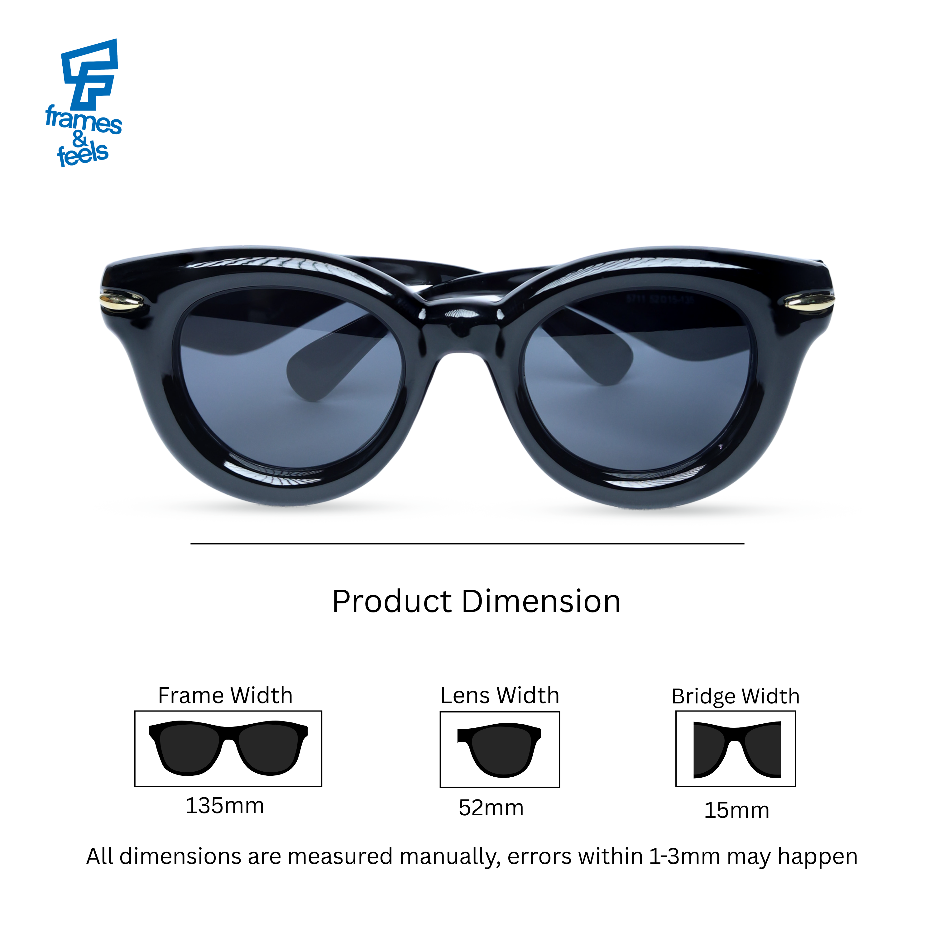 THE ICON SUNGLASSES- Gloss Black