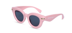 Bubblegum Pink Retro Cat-Eye Sunglasses
