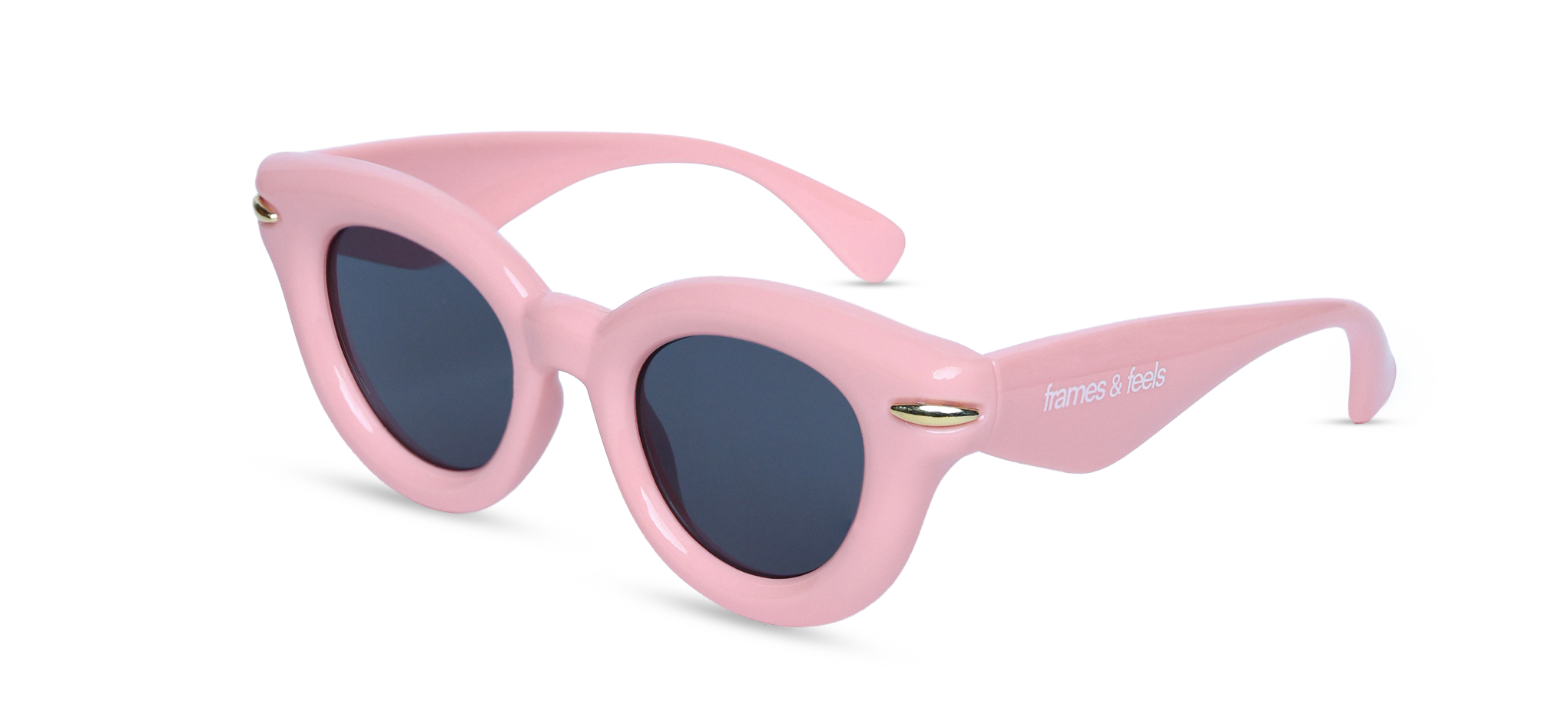 Bubblegum Pink Retro Cat-Eye Sunglasses  (5711 - PINK - S.SMK)