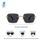 THE CURATOR SUNGLASSES Gold Smoke