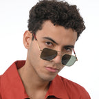 THE APEX RACER SUNGLASSES- Gold Green