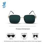 THE REGENT SUNGLASSES- Gold Emerald