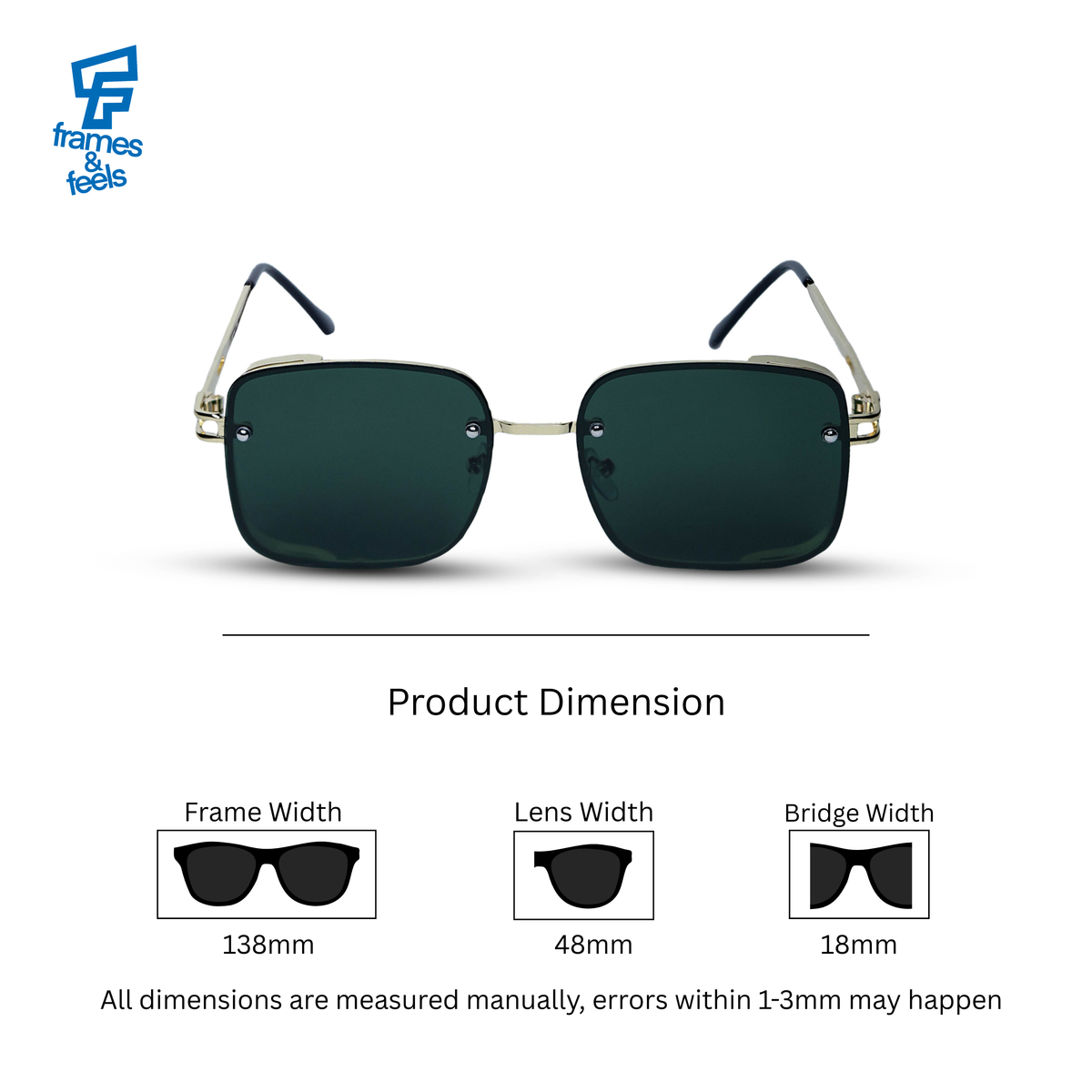 THE REGENT SUNGLASSES- Gold Emerald