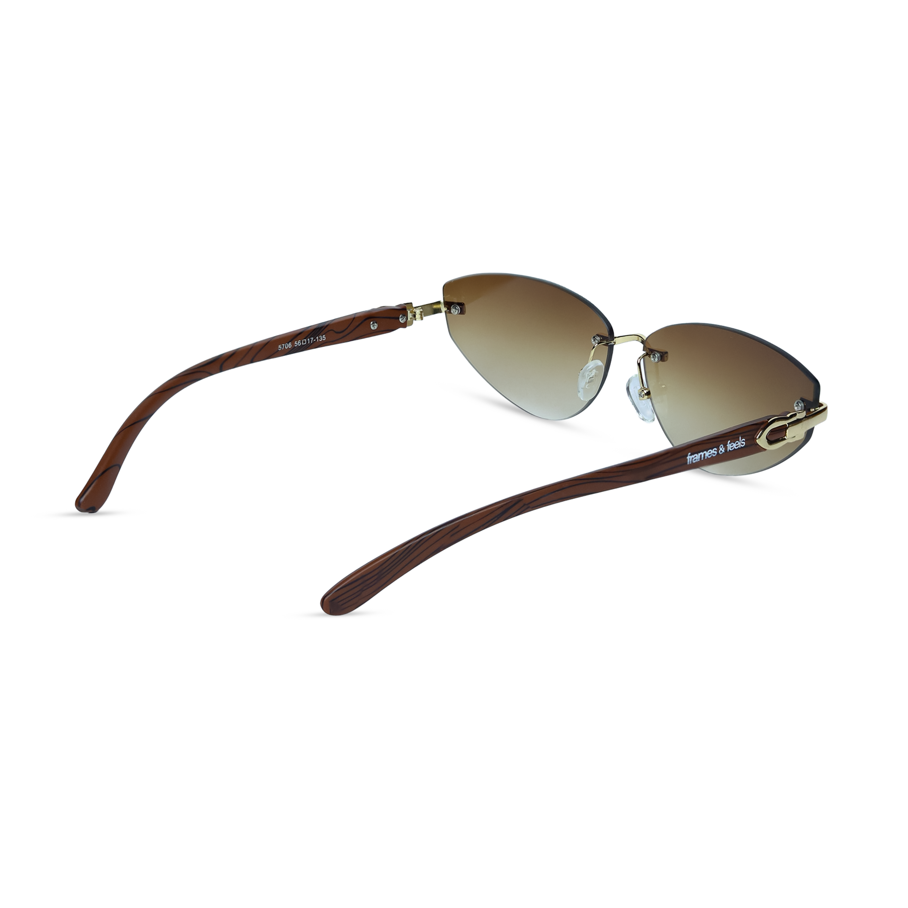 THE NOMAD SUNGLASSES- Gold Olive
