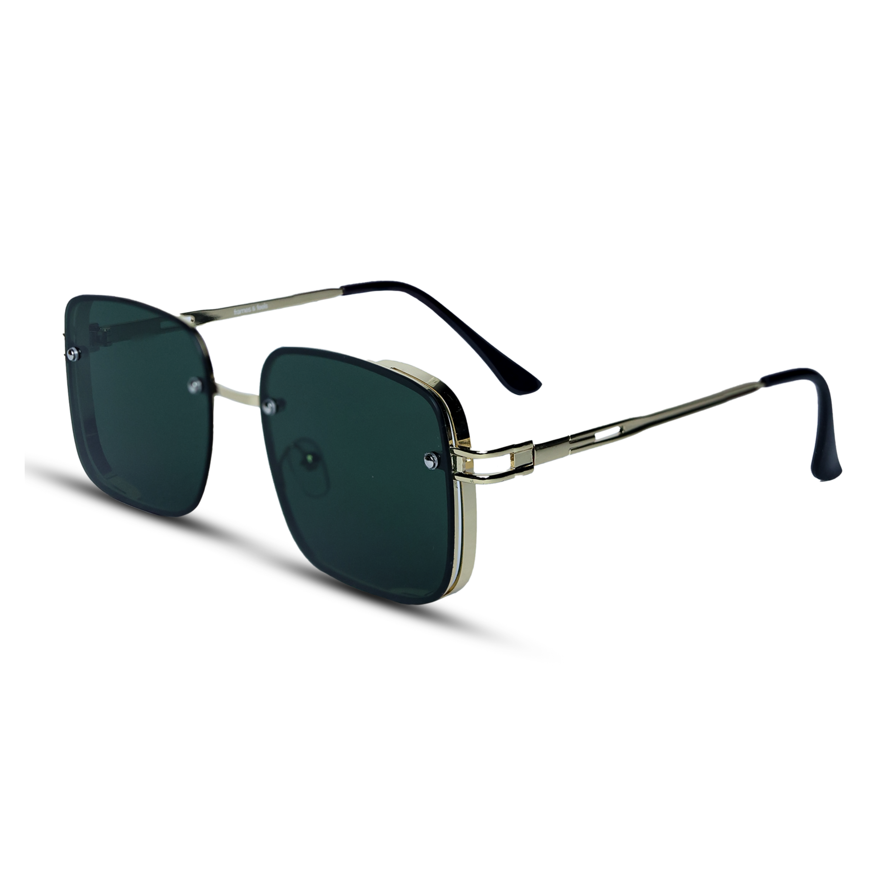 THE REGENT SUNGLASSES- Gold Emerald