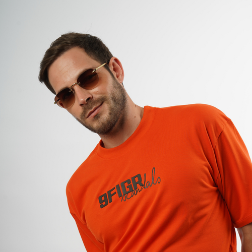 THE ELEGANT SUNGLASSES- Gold Brown
