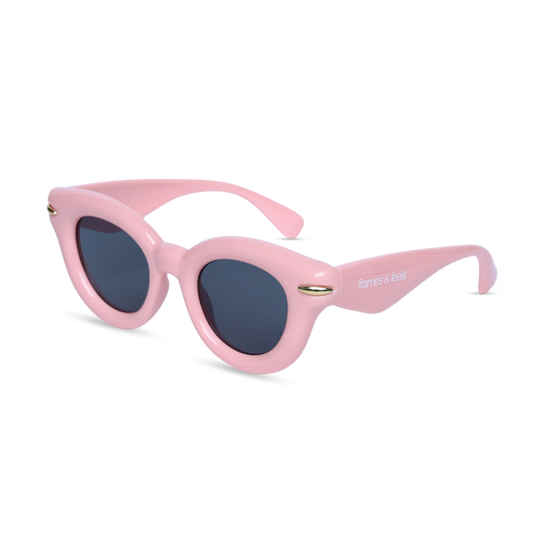 Bubblegum Pink Retro Cat-Eye Sunglasses