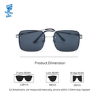 THE REGENT SUNGLASSES - Silver Smoke