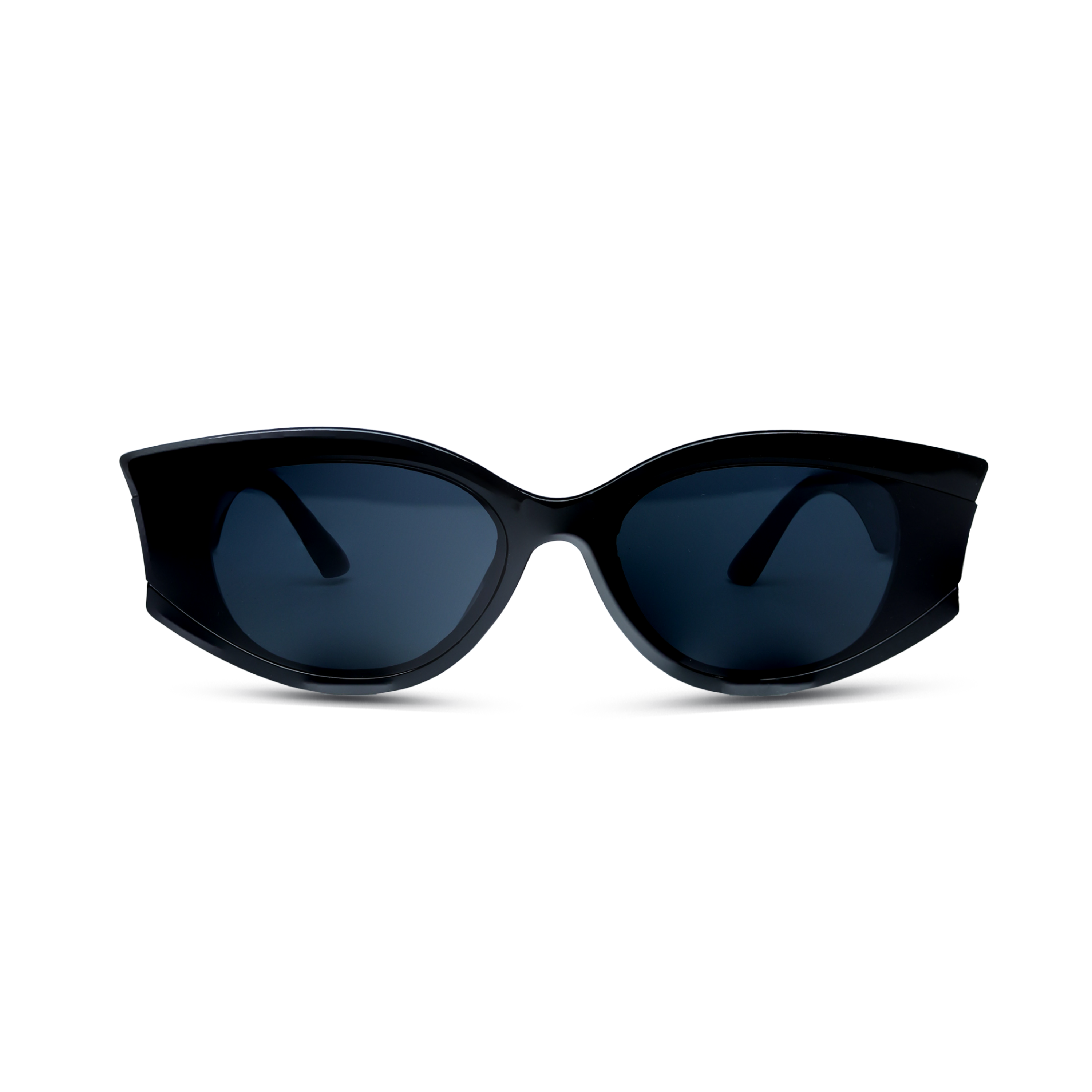 THE STATEMENT SUNGLASSES-  Crow Black