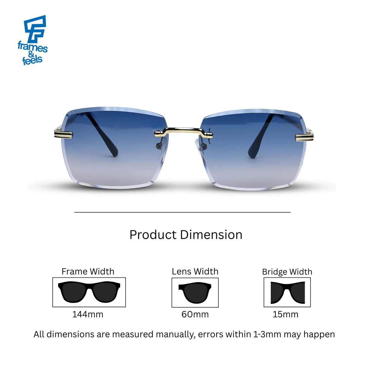 THE MIRAGE SUNGLASSES- Ocean Blue